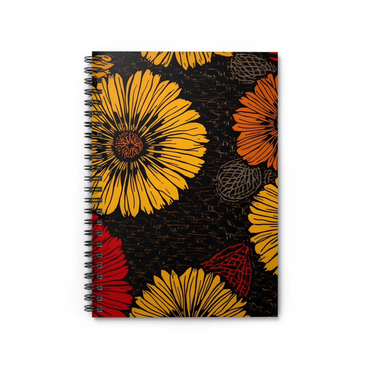 Autumn Sunflower Spiral Notebook