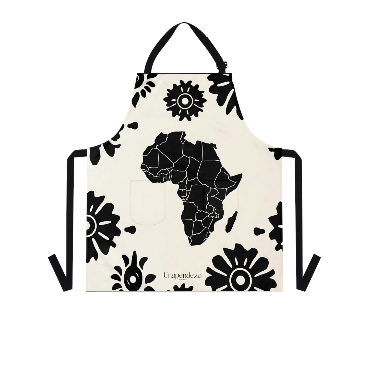 Afro Bloom Apron | Vibrant African-Inspired Design for Stylish Cooking & Crafting