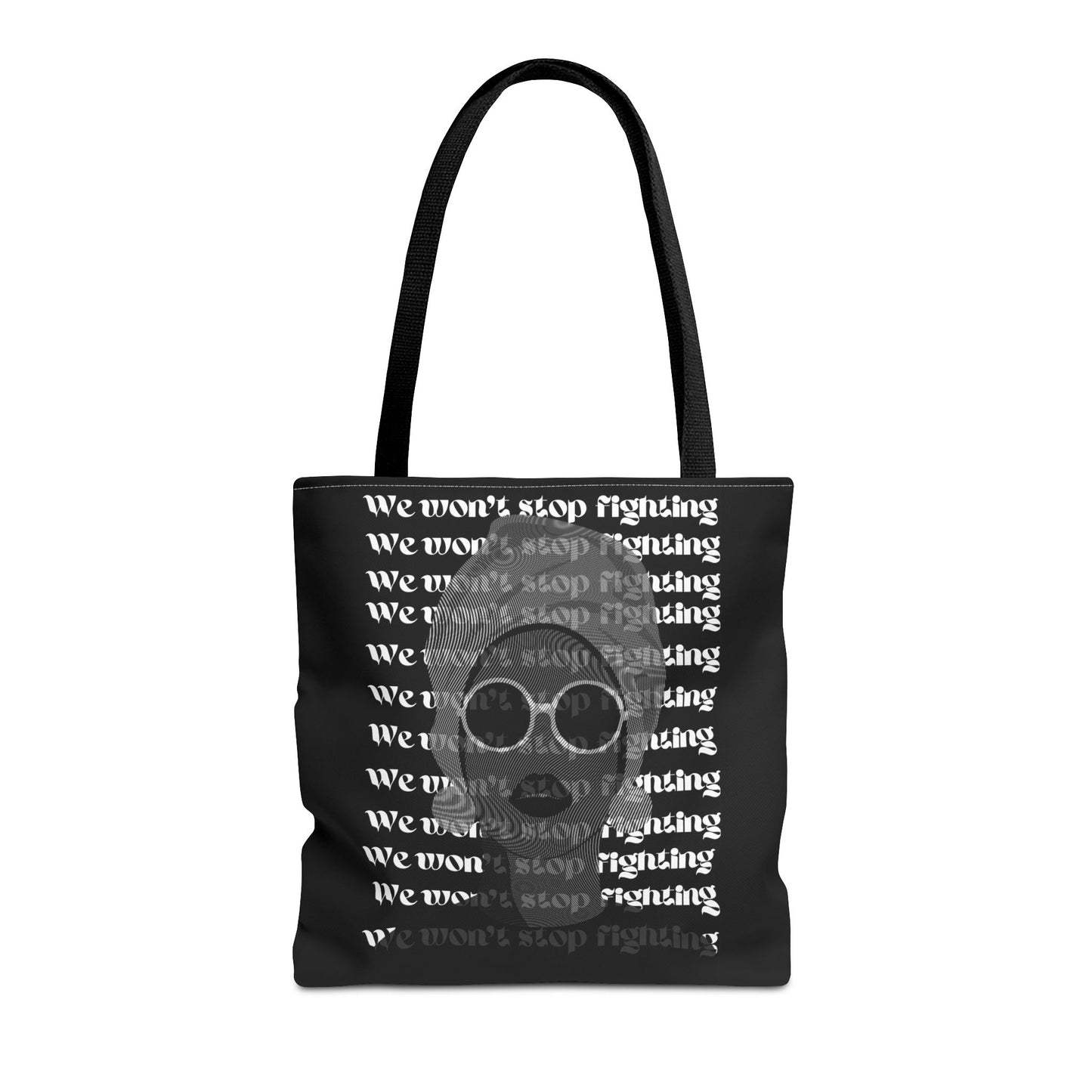 Empowering Tote Bag | We Won't Stop Fighting | Motivational Bag for Activists, Stylish Everyday Carry, Gift for Change-Makers, Black & [...]