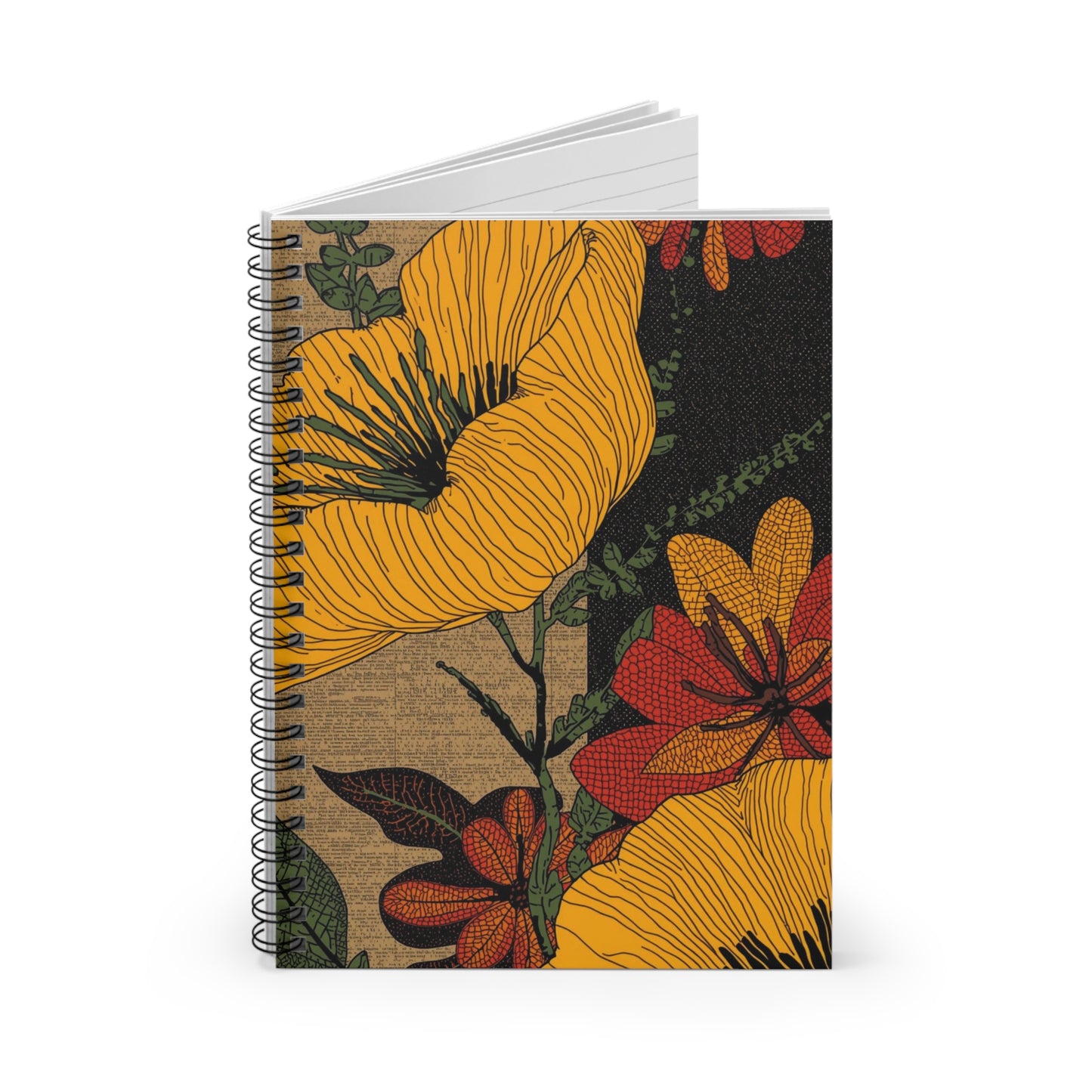 Sunset Bloom Spiral Notebook