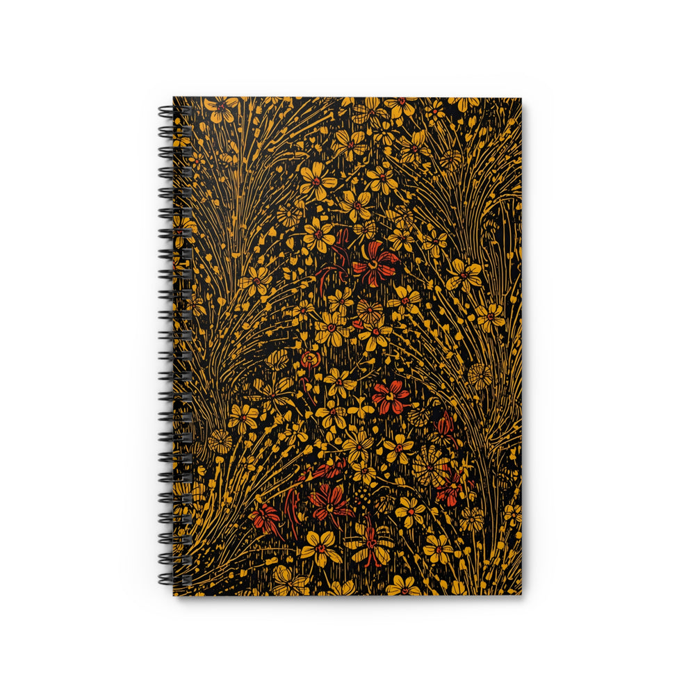 Golden Hibiscus Spiral Notebook