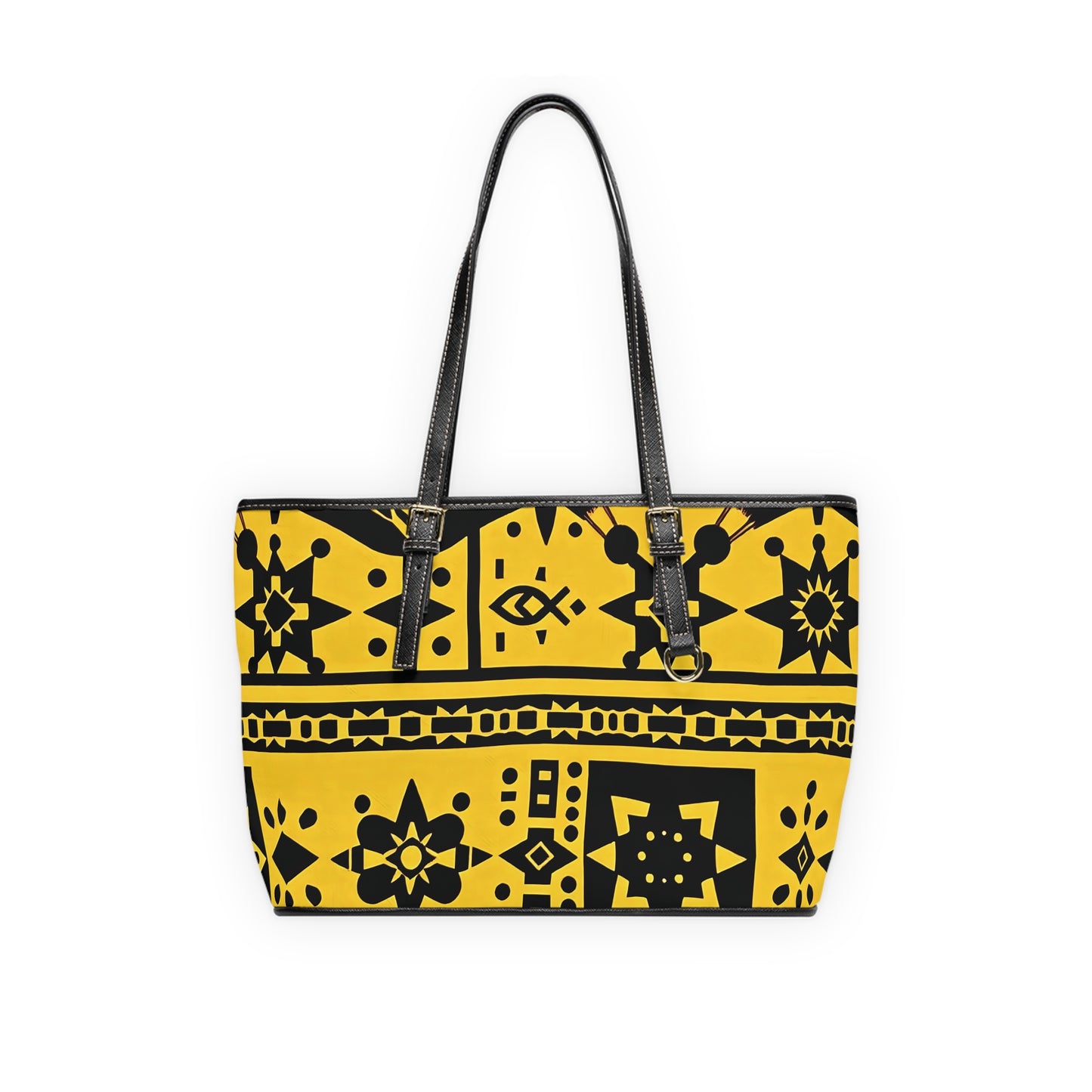 Sunshine Heritage PU Leather Shoulder Bag | Vibrant, Stylish, and Cultural Fashion Accessory
