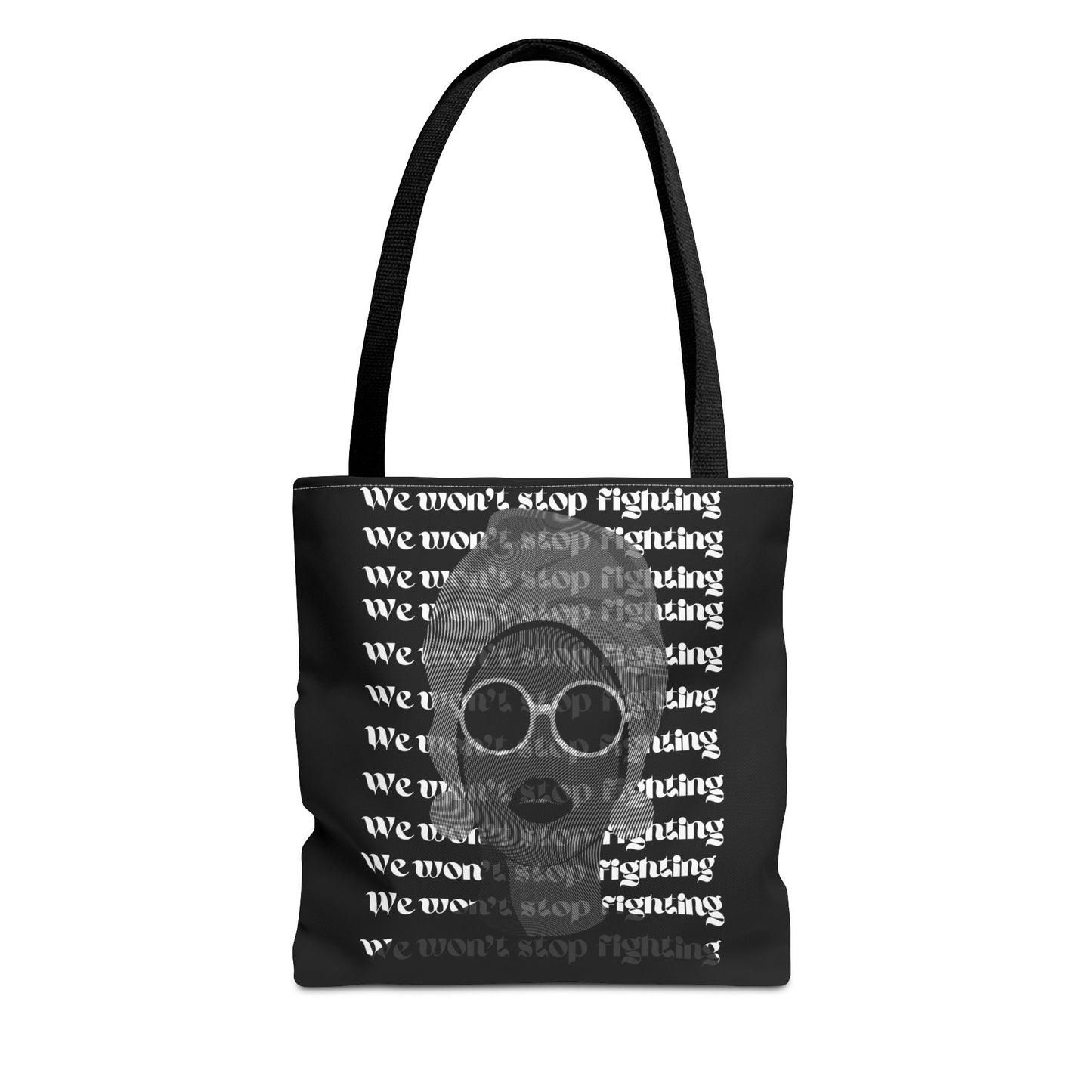 Empowering Tote Bag | We Won't Stop Fighting | Motivational Bag for Activists, Stylish Everyday Carry, Gift for Change-Makers, Black & [...]
