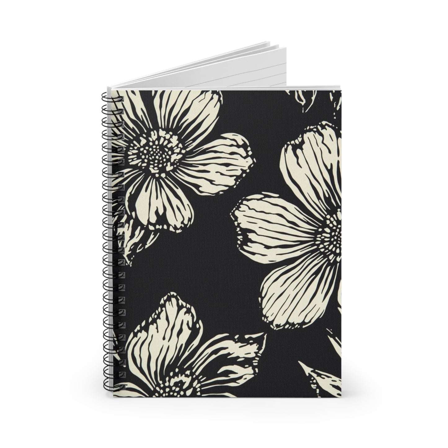 Woven Blooms Spiral Notebook