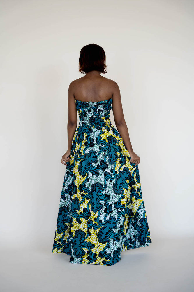 
                      
                        Blue and Yellow  Maxi Dress
                      
                    